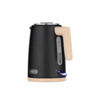 Електрочайник ARDESTO Wood Modern, 1.7л, метал, чорний (EKL-F420BWD)
