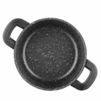 Каструля зі скляною кришкою ARDESTO Gemini Anzio, 1.2л, алюміній, чорний (AR2412GE)