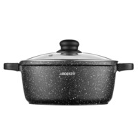 Кастрюля со стеклянной крышкой ARDESTO Gemini Anzio, 3.1л, алюминий, черный (AR2430GE)