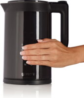 Електрочайник Gorenje 1.7л, подвійні стінки, LED дисплей, Strix контроль, чорний (K17DWDII)