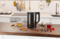 Електрочайник Gorenje 1.7л, подвійні стінки, LED дисплей, Strix контроль, чорний (K17DWDII)