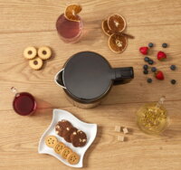 Електрочайник Gorenje 1.7л, подвійні стінки, LED дисплей, Strix контроль, чорний (K17DWDII)