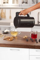 Електрочайник Gorenje 1.7л, подвійні стінки, LED дисплей, Strix контроль, чорний (K17DWDII)