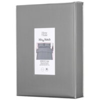 Комплект постільної білизни ARDESTO Mix&Match, півтораспальний, сатин, сірий (ART1622SD)