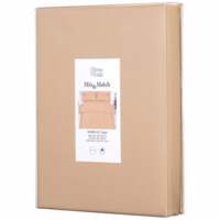 Комплект постельного белья ARDESTO Mix&Match, полутораспальный, сатин, бежевый (ART1622SI)