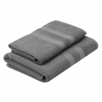 Набір рушників махрових ARDESTO Splendid 50х90см, 70х140см, 2шт, сірий (ART2359GR)