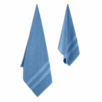 Набор полотенец махровых ARDESTO Splendid 50х90см, 70х140см, 2шт, голубой (ART2359BL)