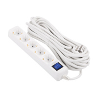 Удлинитель сетевой 2E 10м, белый (2E-U05ES15M10WH) 