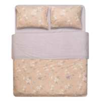 Комплект постільної білизни ARDESTO Gloria, двоспальний євро, сатин, магнолія, смужки (ART2022MB)