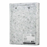 Комплект постільної білизни ARDESTO Gloria, півтораспальний євро, сатин, дрібні квіти, сірий (ART1622SS)