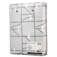 Комплект постільної білизни ARDESTO Gloria, двоспальний євро, сатин, геометрія, сірий (ART2022PG)