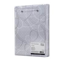 Комплект постельного белья ARDESTO Gloria, полутораспальный евро, сатин, геометрия, серо-синий (ART1622PB)