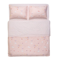 Комплект постільної білизни ARDESTO Gloria, двоспальний євро, сатин, рожевий (ART2022RP)