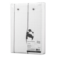 Комплект постельного белья ARDESTO Gloria, полутораспальный евро, сатин, панды, клетка (ART1622PW)