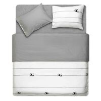 Комплект постільної білизни ARDESTO Gloria, двоспальний євро, сатин (ART2022PW) 