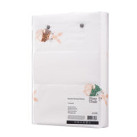 Комплект постільної білизни ARDESTO Gloria, двоспальний євро, сатин, кролики, бежевий (ART2022BR)