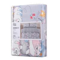 Комплект постельного белья ARDESTO Gloria, двуспальный евро, сатин, веселые котики, серый (ART2022FC)