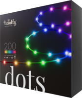 Гірлянда Smart LED Twinkly Dots Lights, 10м, кабель чорний (TWD200STP-TEU)