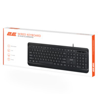 Клавиатура мембранная 2E, чёрный (2E-KS120UB_UA)