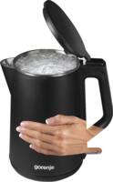 Электрочайник Gorenje, металл, матовый, черный 1,5л (K15DWBK)