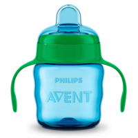 Чашка-непроливайка Avent з м'яким носиком, 200 мл, блакитний колір (SCF551/05) 
