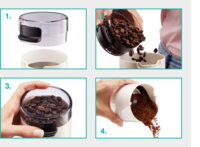 Кофемолка Gorenje роторная, белый (SMK150SW)