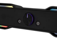 Акустична система саундбар 2E PCS101 RGB 2.0 USB Black (2E-PCS101BK)