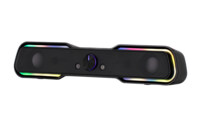 Акустична система саундбар 2E PCS101 RGB 2.0 USB Black (2E-PCS101BK)
