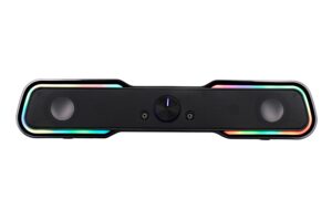 Акустична система саундбар 2E PCS101 RGB 2.0 USB Black (2E-PCS101BK) 