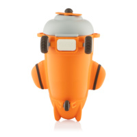 Бутылка для воды ARDESTO Plane 550мл, пластик, оранжевый (AR2255RO)