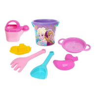 Набор для песка Wader Disney Ледяное сердце, 7 элементов с термонаклейкой (77954) 