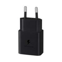 Зарядний пристрій мережевий Samsung 15Вт USB-С, чорний (EP-T1510NBEGEU) 