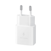 Зарядний пристрій мережевий Samsung 15Вт USB-С, 1м, білий (EP-T1510XWEGEU) 