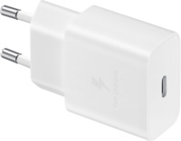 Зарядний пристрій мережевий Samsung 15Вт USB-С, 1м, білий (EP-T1510XWEGEU)
