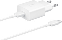 Зарядний пристрій мережевий Samsung 15Вт USB-С, 1м, білий (EP-T1510XWEGEU)
