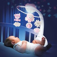 Музыкальный мобиль Infantino 3 в 1 с проектором розовый (004914I)