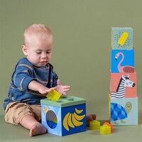 Сортер-пірамідка Taf toys Саванна Кубики Африка (12725)