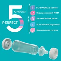 Пляшка Chicco Perfect 5 рожева з соскою 0 міс, 150 мл (20211.10.40)