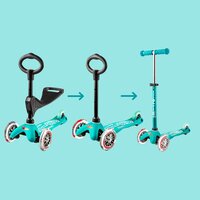 Самокат MICRO серії Mini 3in1 Deluxe Аква Блакитний (MMD011)