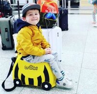 Детский чемоданчик на колесах для путешествий Trunki Bernard Bumble Bee (0044-GB01-UKV)