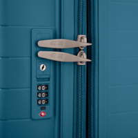 Набір валіз 2E, Aero, поліпропілен, L+M+S, TSA, 4 колеса, EXP, синій (2E-SPP-AERO-SET3-TB)