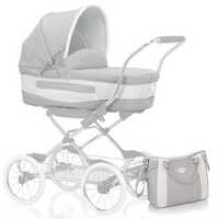 Люлька з сумкою Inglesina VITTORIA Betulla Попільний з білим (AB10E6BTL)