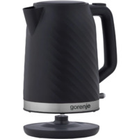 Електрочайник Gorenje 1.7л, Strix контроль, чорний матовий (K17SPB)