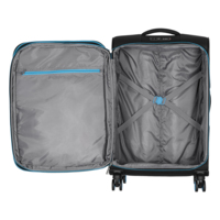 Набір валіз 2E, Trek, M+S, TSA, 4 колеса, + 2 рюкзаки Cabin 2E-BPET-CABIN-BK, поліестр, чорний (2E-SPE-TREK-SET4-BK)