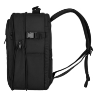 Набір валіз 2E, Trek, M+S, TSA, 4 колеса, + 2 рюкзаки Cabin 2E-BPET-CABIN-BK, поліестр, чорний (2E-SPE-TREK-SET4-BK)