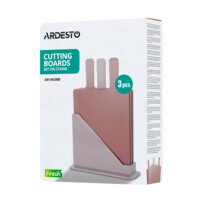 Набір кухонних дошок на підставці ARDESTO Fresh, пластик, 3 шт. (AR1427B)