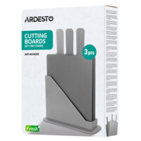 Набор кухонных досок на подставке ARDESTO Fresh, пластик, 3 шт. (AR1403GB)