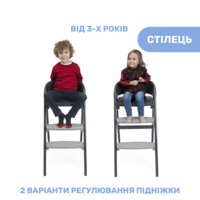 Стульчик для кормления 3 в 1 Chicco Crescendo Up (87046.07.00)