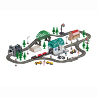 Ігровий набір Otamanko Мандрівний експрес Чорний/червоний 108 деталей (532.03.23) 