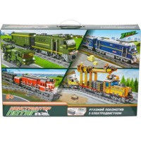 Конструктор ZIPP Toys Потяг DF2159 з рельсами зелений (98252)